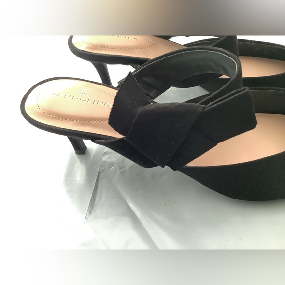 BANDOLINO BLACK Velvet pumps shoes. - Picture 8 of 12